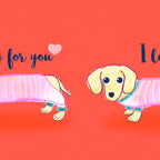 Valentine's Day dachshund dog Coffee Mug Gallery Image 2
