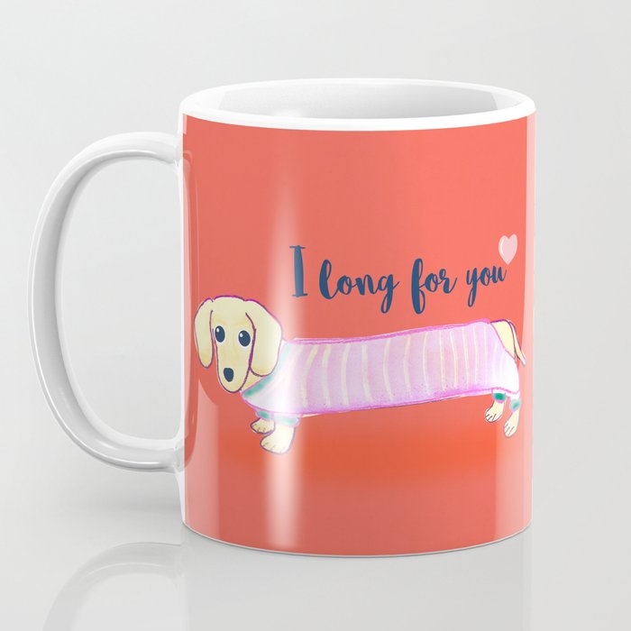 Valentine's Day dachshund dog Coffee Mug Gallery Image 3