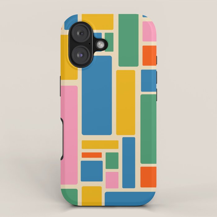 Modulus Colorful Retro Geometric Pattern iPhone Case Gallery Image 1
