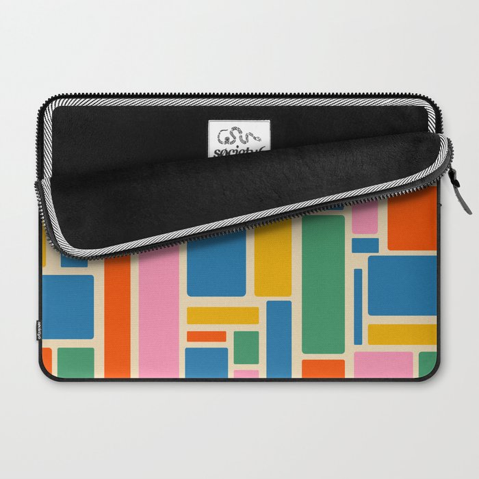 Modulus Colorful Retro Geometric Pattern Laptop Sleeve Gallery Image 2