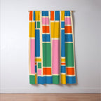 Modulus Colorful Retro Geometric Pattern Window Curtain Gallery Image 3