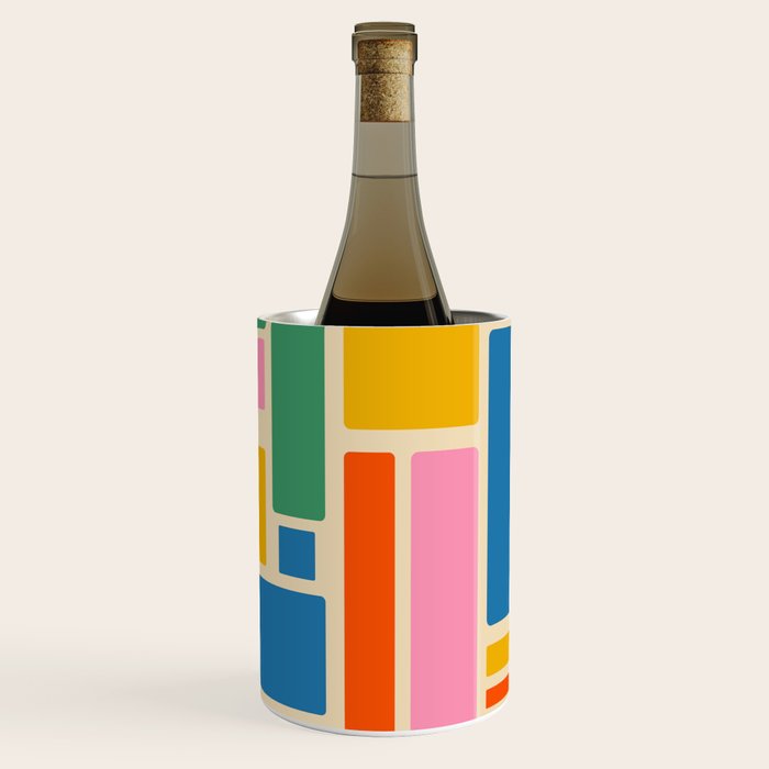 Modulus Colorful Retro Geometric Pattern Wine Chiller Gallery Image 2