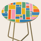 Modulus Colorful Retro Geometric Pattern Side Table Gallery Image 2