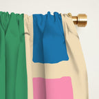 Modulus Colorful Retro Geometric Pattern Window Curtain Gallery Image 2