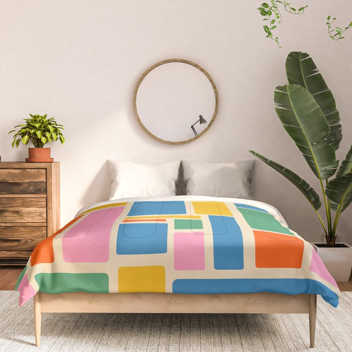 Modulus Colorful Retro Geometric Pattern Comforter Gallery Image 3