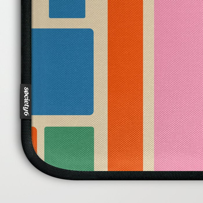 Modulus Colorful Retro Geometric Pattern Laptop Sleeve Gallery Image 3
