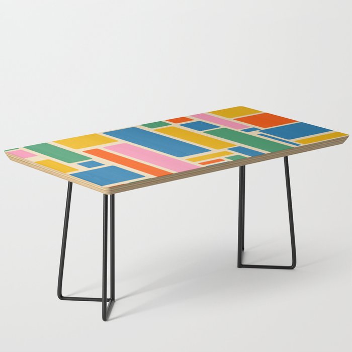 Modulus Colorful Retro Geometric Pattern Coffee Table Gallery Image 1