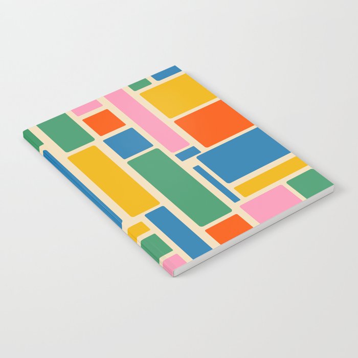 Modulus Colorful Retro Geometric Pattern Notebook Gallery Image 2