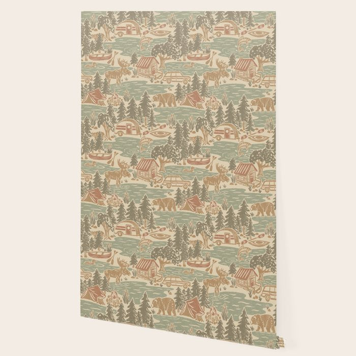 North Country Summer - soft neutrals Wallpaper Gallery Image 2