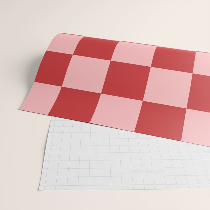 Checkered (Strawberry) Wrapping Paper Gallery Image 2