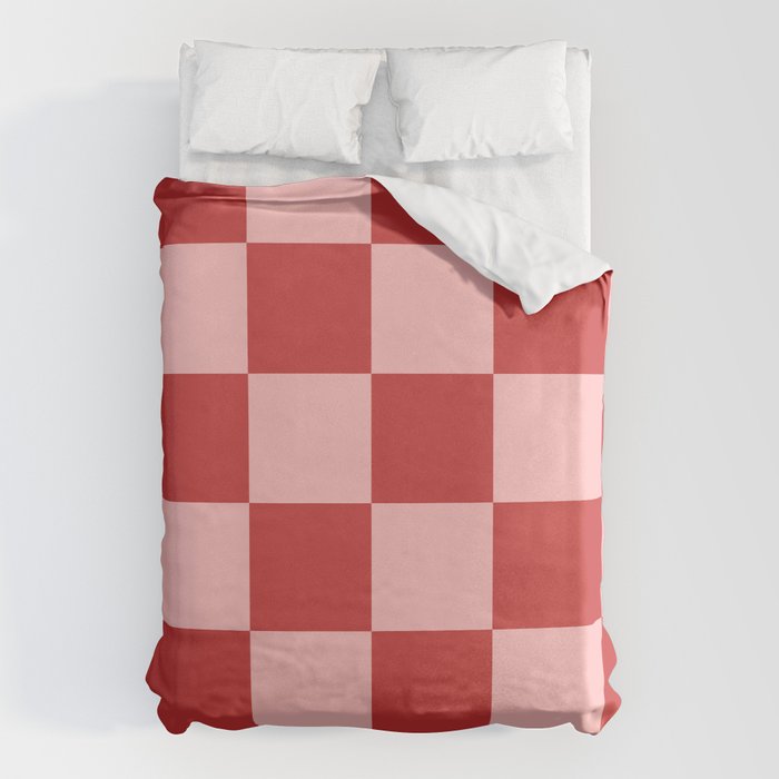 Checkered (Strawberry) Duvet Cover Gallery Image 1