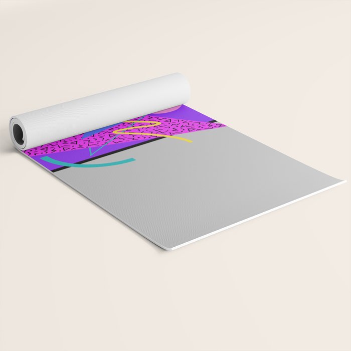 Memphis Pattern 134 - 80s and 90s Retrowave Yoga Mat Gallery Image 2