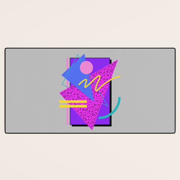 Memphis Pattern 134 - 80s and 90s Retrowave Desk Mat Gallery Image 3