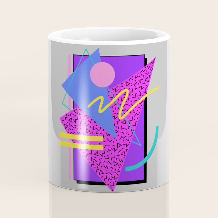 Memphis Pattern 134 - 80s and 90s Retrowave Coffee Mug Gallery Image 4