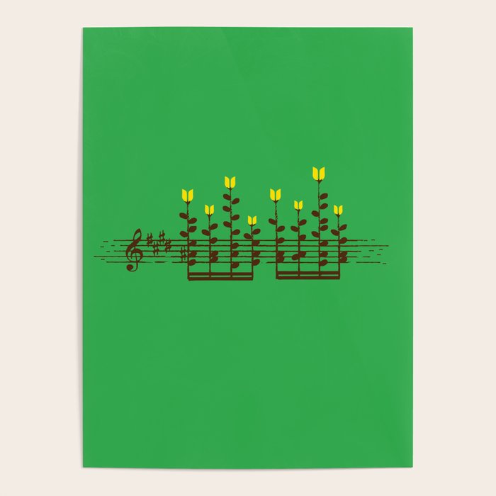 Music notes garden Poster Gallery Image 4