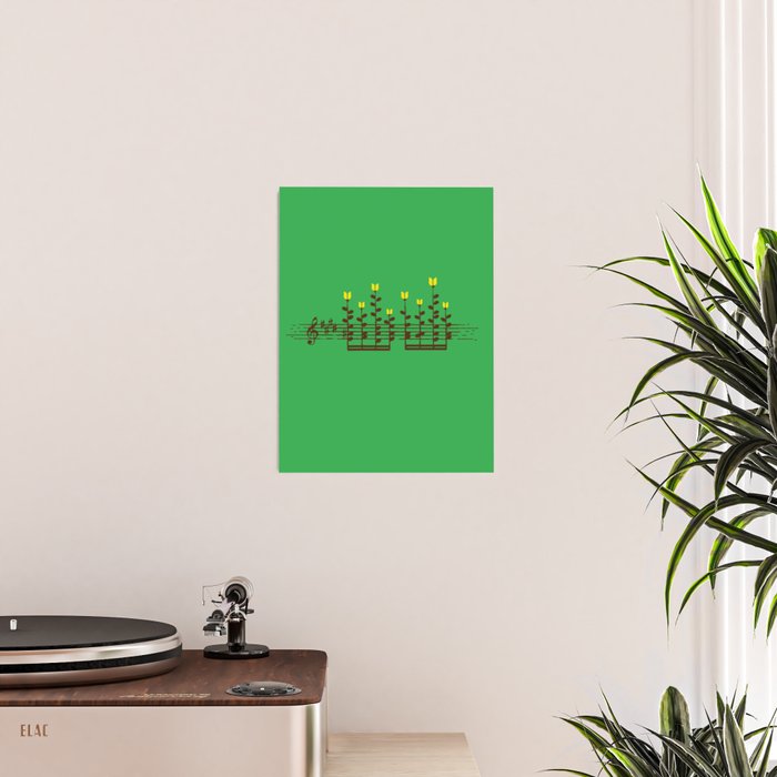 Music notes garden Poster Gallery Image 2