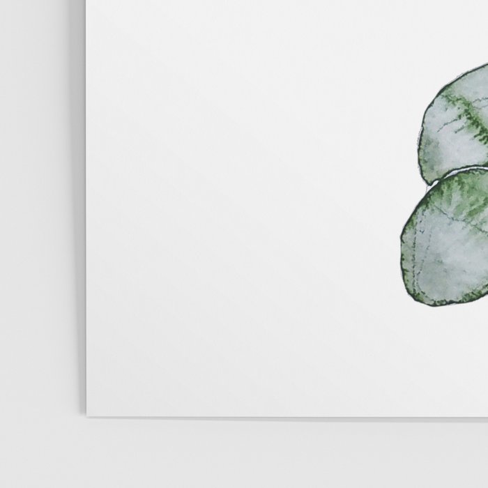Eucalyptus Green Watercolor Poster Gallery Image 3