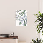 Eucalyptus Green Watercolor Poster Gallery Image 2
