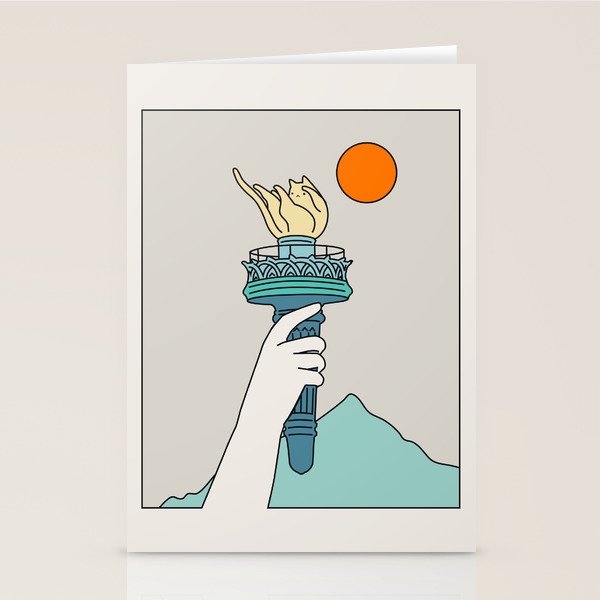Cat Landscape 22 Stationery Card Gallery Image 2