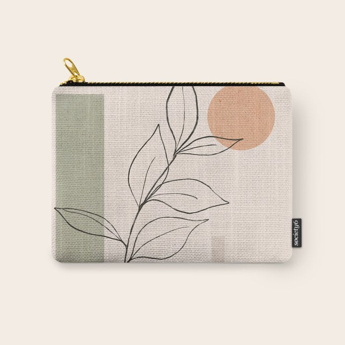Abstract Minimal -Plant 11 Carry All Pouch Gallery Image 1
