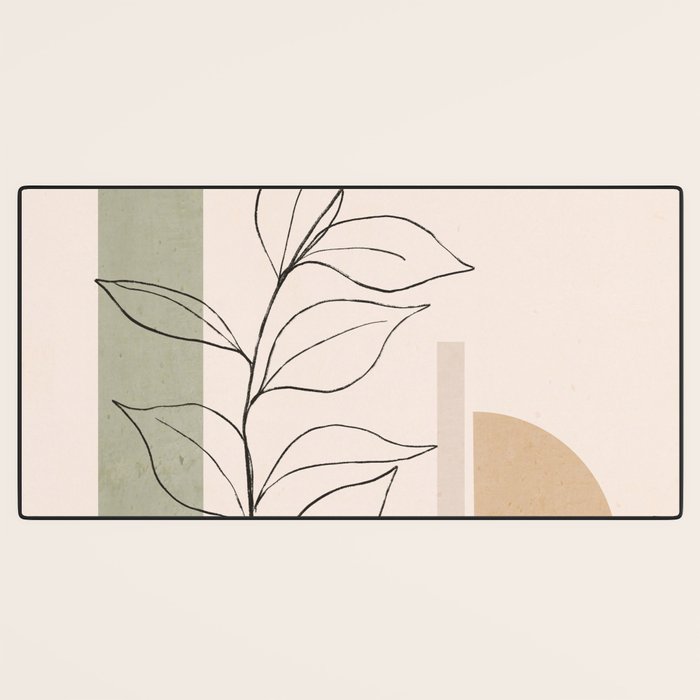 Abstract Minimal -Plant 11 Desk Mat Gallery Image 3