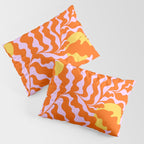 Matisse cut-outs - Pink & Orange Leaf on Sun Pillow Sham Gallery Image 3