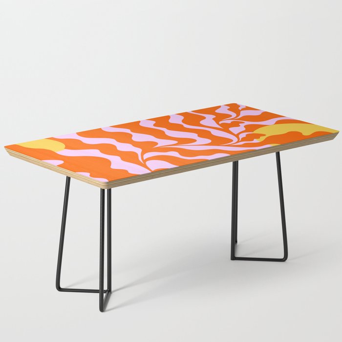 Matisse cut-outs - Pink & Orange Leaf on Sun Coffee Table Gallery Image 1