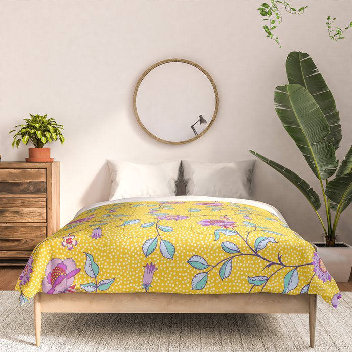 Vibrant Vintage Blooms Comforter Gallery Image 3
