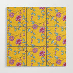 Vibrant Vintage Blooms Wood Wall Art Gallery Image 1