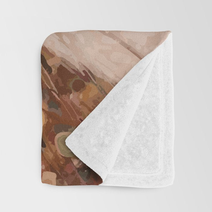 Gustav Klimt Style White Cat with Black and Gold Collar Throw Blanket Gallery Image 3