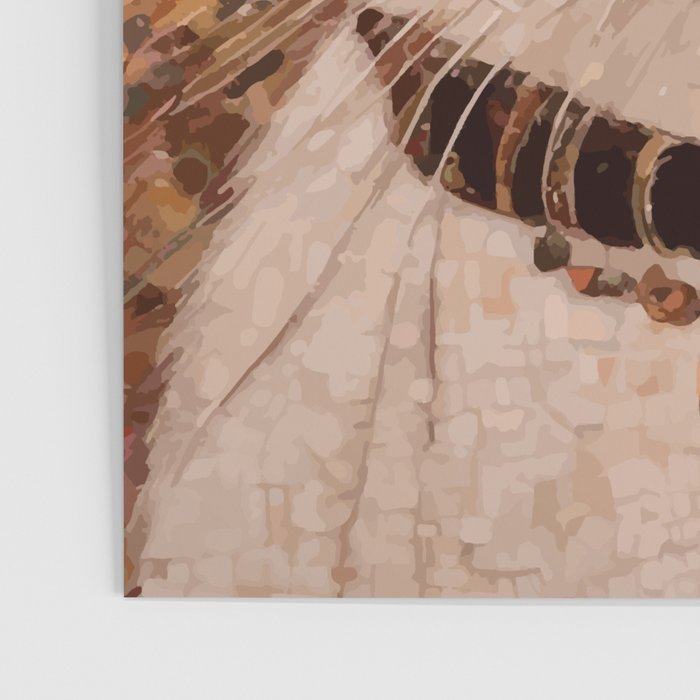 Gustav Klimt Style White Cat with Black and Gold Collar Poster Gallery Image 3