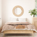 Gustav Klimt Style White Cat with Black and Gold Collar Duvet Cover Gallery Image 3