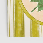Vintage Rose Illustration with Striped Frame Poster Gallery Image 3