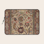 Safavid Silk Metal-Thread Persian Rug Print Laptop Sleeve Gallery Image 1