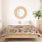 Safavid Silk Metal-Thread Persian Rug Print Duvet Cover Gallery Image 3