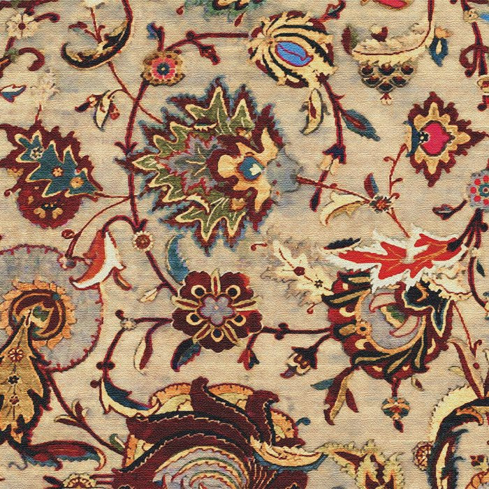 Safavid Silk Metal-Thread Persian Rug Print Coffee Mug Gallery Image 2