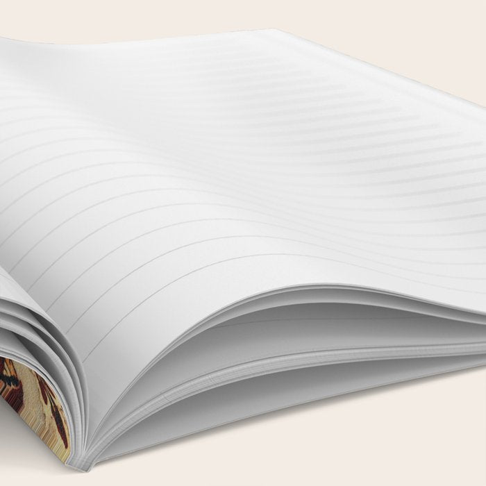 Safavid Silk Metal-Thread Persian Rug Print Notebook Gallery Image 2