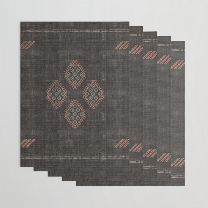 Kilim in Black and Pink Wrapping Paper Gallery Image 3