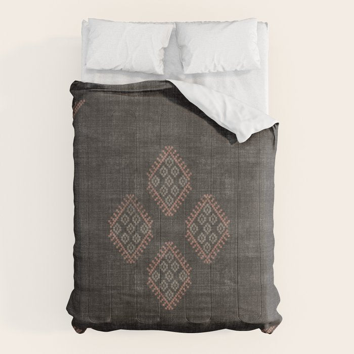Kilim in Black and Pink Comforter Gallery Image 1