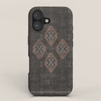 Kilim in Black and Pink iPhone Case Gallery Image 1