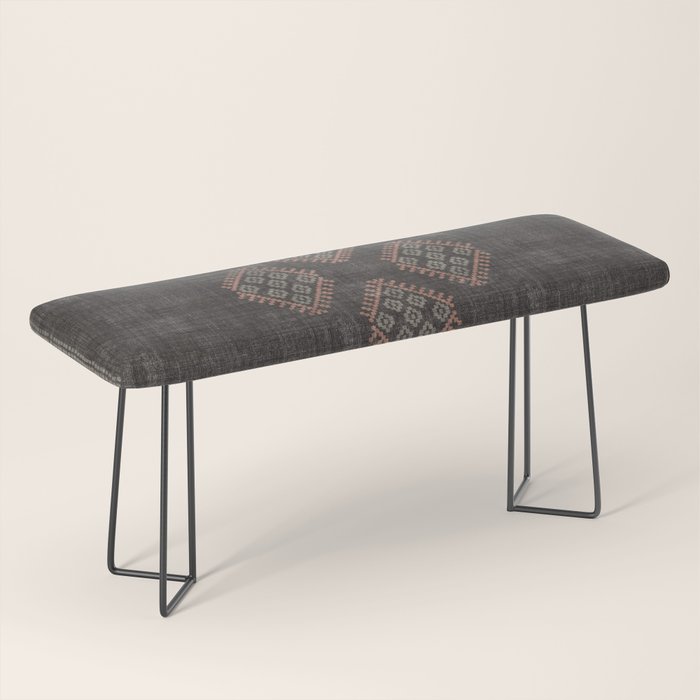 Kilim in Black and Pink Bench Gallery Image 1