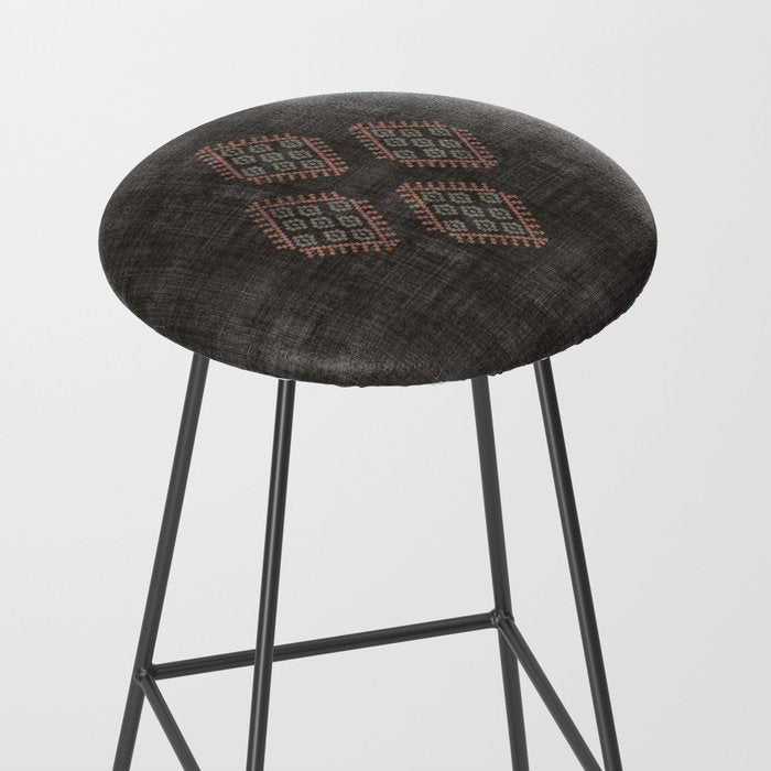 Kilim in Black and Pink Stool Gallery Image 2