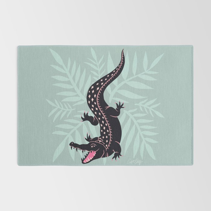 Crocodile - Mint Rug Gallery Image 2