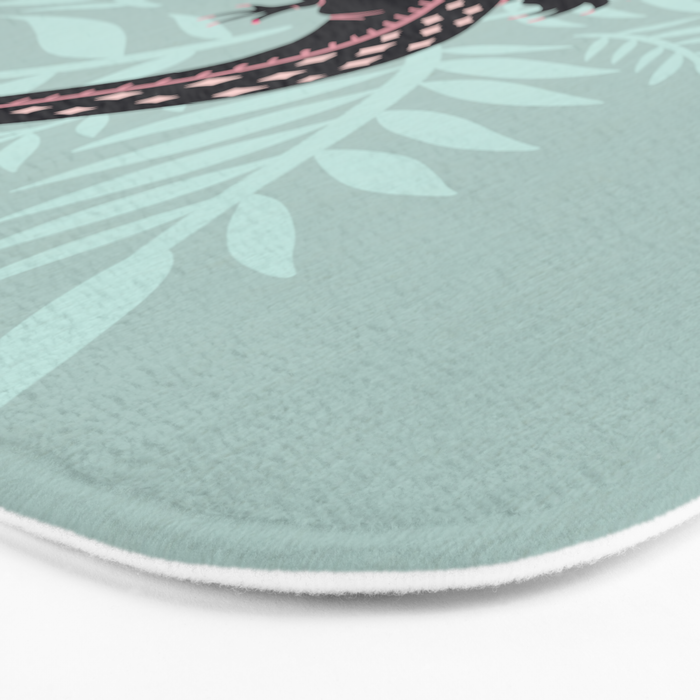 Crocodile - Mint Bath Mat Gallery Image 3