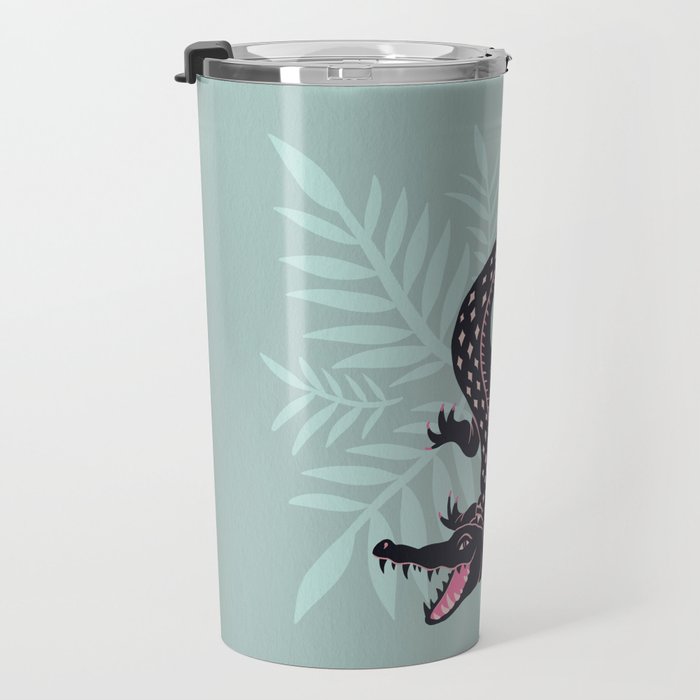 Crocodile - Mint Travel Mug Gallery Image 3