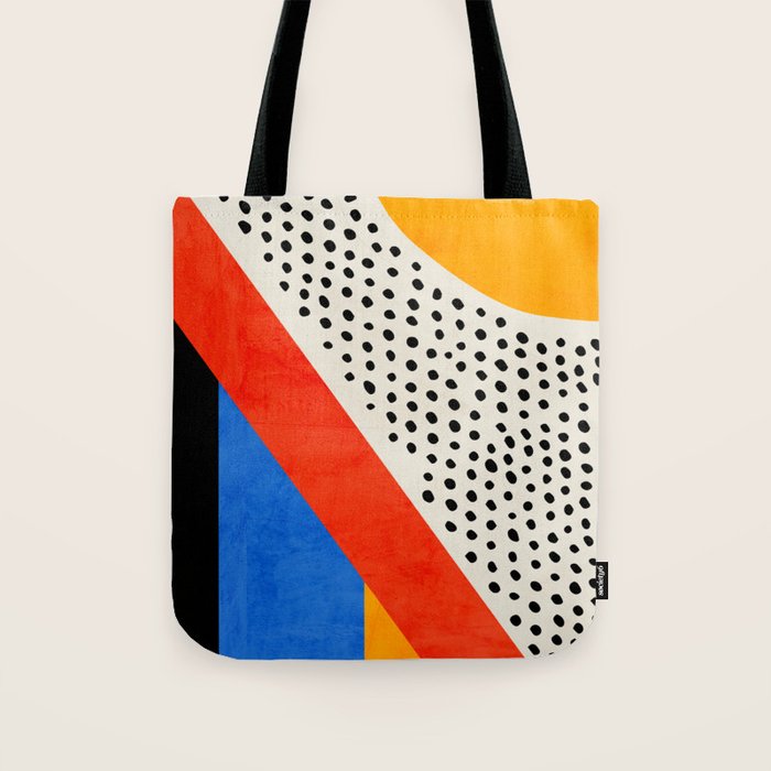 Mid Century Abstract Landscape Tote Bag Gallery Image 1