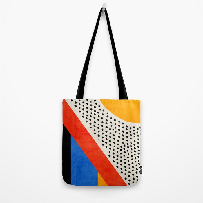 Mid Century Abstract Landscape Tote Bag Gallery Image 2