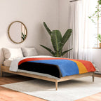 Mid Century Abstract Landscape Comforter Gallery Image 2