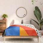 Mid Century Abstract Landscape Comforter Gallery Image 3