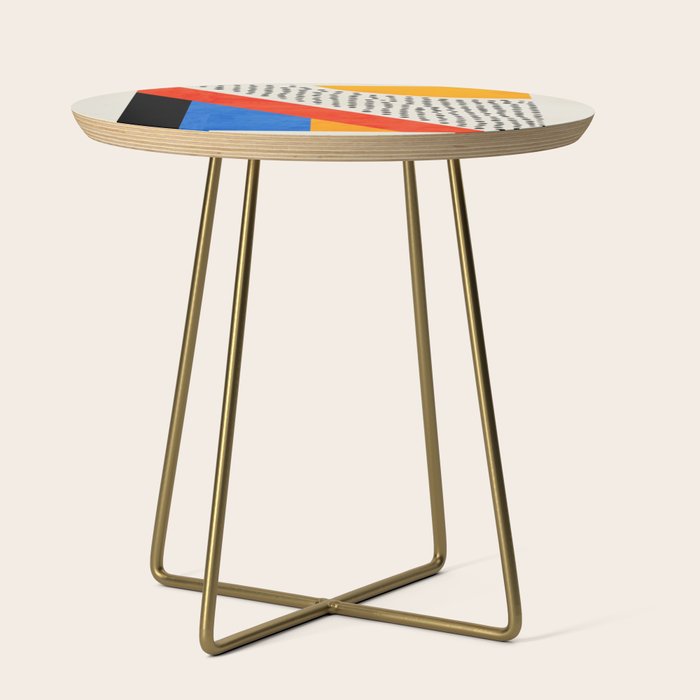 Mid Century Abstract Landscape Side Table Gallery Image 1